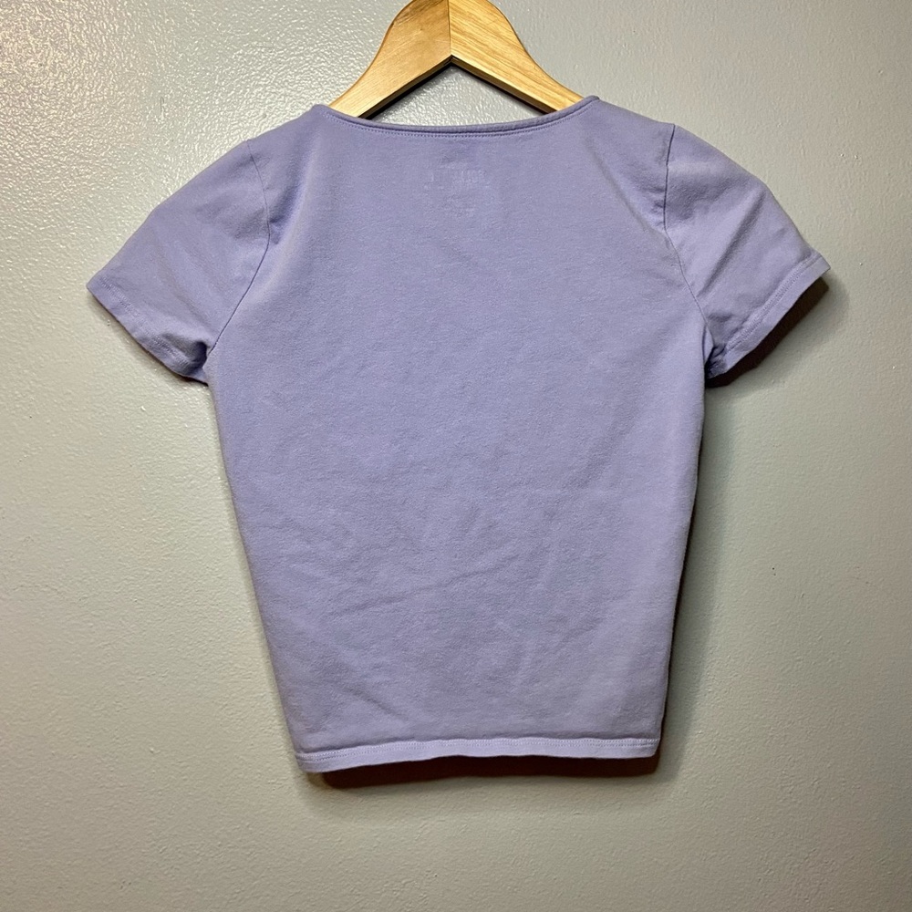 Hollister Women's Lavender Blouse with Tie - Picture 2 of 3
